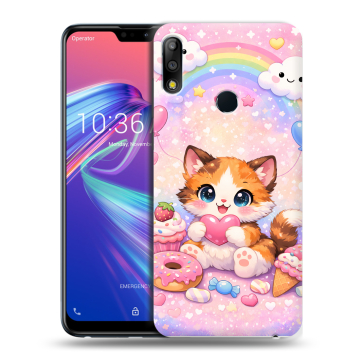 Силиконовый чехол на ASUS ZenFone Max Pro M2 с принтом для девочек