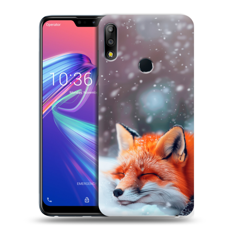 Пластиковый чехол на ASUS ZenFone Max Pro M2 с принтом лиса Пластиковый чехол на ASUS ZenFone Max Pro M2 с принтом лиса