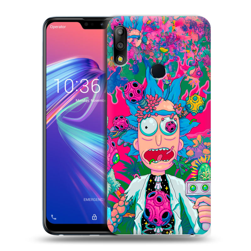 Силиконовый чехол на ASUS ZenFone Max Pro M2 с принтом Рик и Морти Rick Morty Силиконовый чехол на ASUS ZenFone Max Pro M2 с принтом Рик и Морти Rick Morty