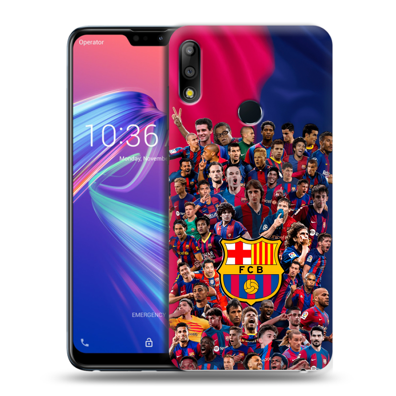 Пластиковый чехол на ASUS ZenFone Max Pro M2 с принтом Барселона Barcelona Пластиковый чехол на ASUS ZenFone Max Pro M2 с принтом Барселона Barcelona