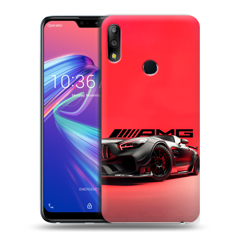 Силиконовый чехол на ASUS ZenFone Max Pro M2 с принтом Мерседес Mercedes AMG Силиконовый чехол на ASUS ZenFone Max Pro M2 с принтом Мерседес Mercedes AMG