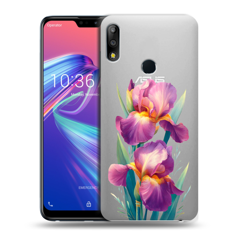 Силиконовый чехол на ASUS ZenFone Max Pro M2 с принтом Цветы орхидеи Силиконовый чехол на ASUS ZenFone Max Pro M2 с принтом Цветы орхидеи