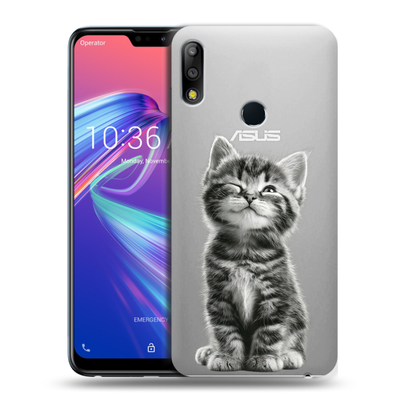 Силиконовый чехол на ASUS ZenFone Max Pro M2 с принтом Котенок Силиконовый чехол на ASUS ZenFone Max Pro M2 с принтом Котенок