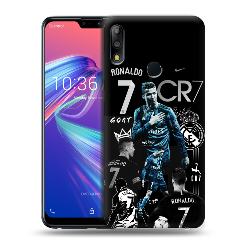 Пластиковый чехол на ASUS ZenFone Max Pro M2 с принтом Реал Роналдо Пластиковый чехол на ASUS ZenFone Max Pro M2 с принтом Реал Роналдо