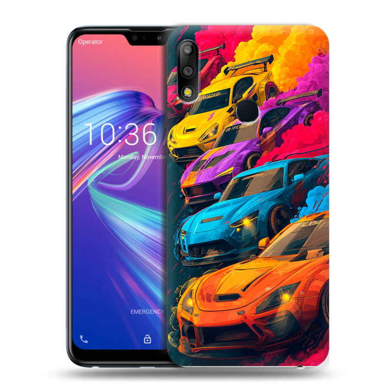 Силиконовый чехол на ASUS ZenFone Max Pro M2 с принтом Тачки Силиконовый чехол на ASUS ZenFone Max Pro M2 с принтом Тачки