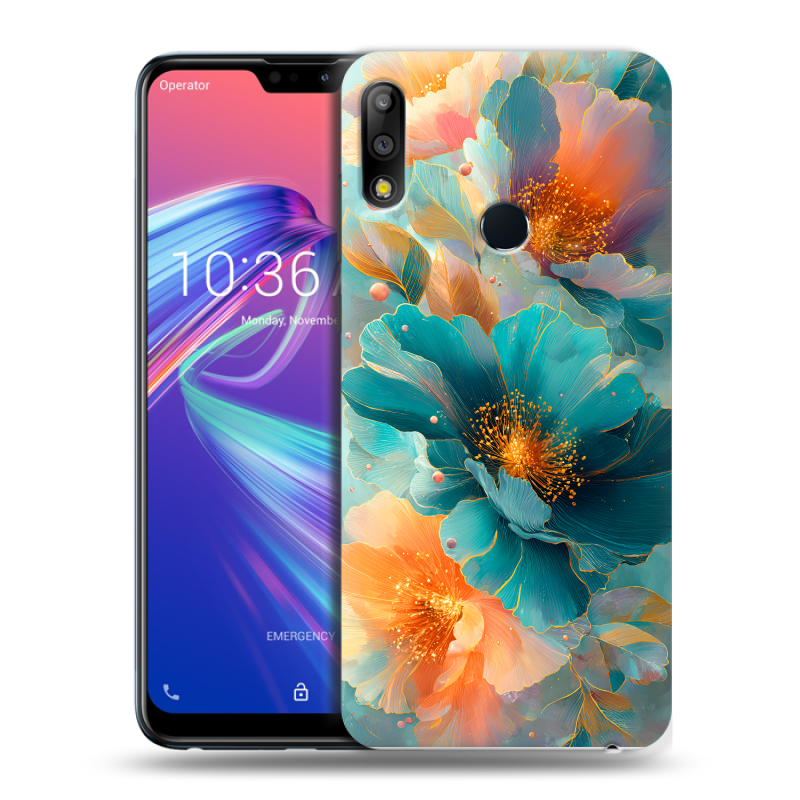 Силиконовый чехол на ASUS ZenFone Max Pro M2 с принтом Цветы Силиконовый чехол на ASUS ZenFone Max Pro M2 с принтом Цветы