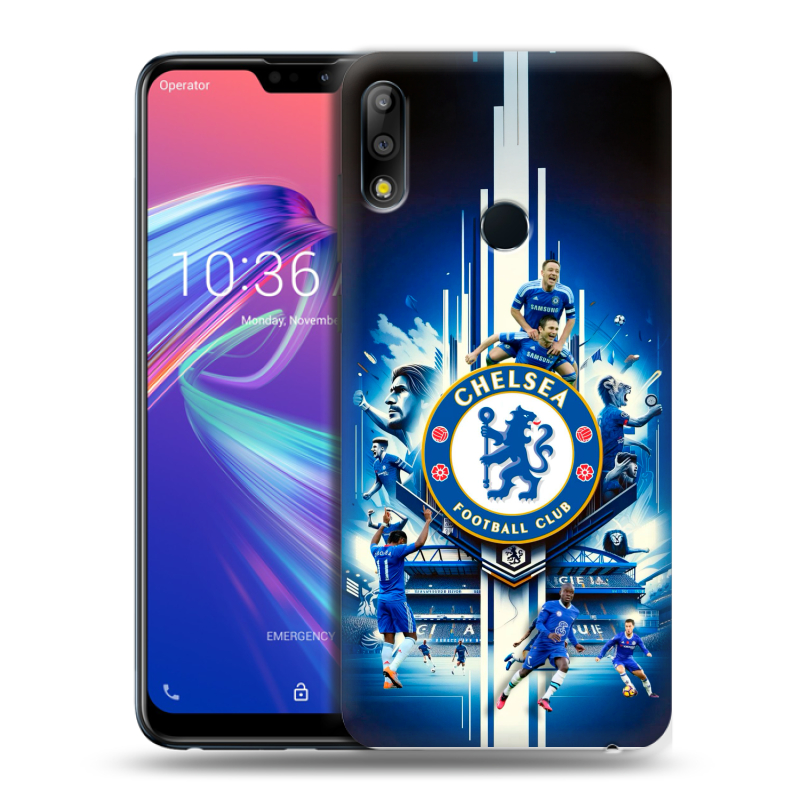 Пластиковый чехол на ASUS ZenFone Max Pro M2 с принтом Chelsea Челси Пластиковый чехол на ASUS ZenFone Max Pro M2 с принтом Chelsea Челси