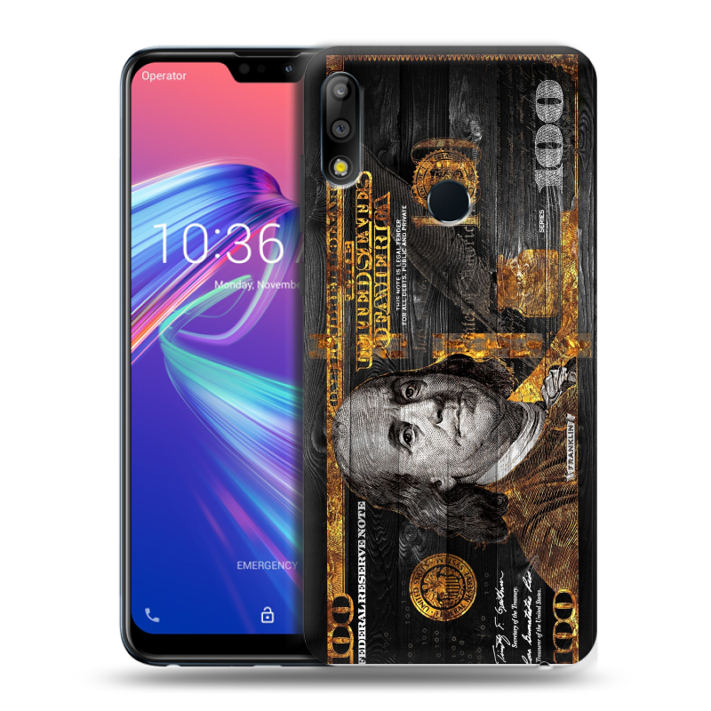 Пластиковый чехол на ASUS ZenFone Max Pro M2 с принтом Доллар деньги Пластиковый чехол на ASUS ZenFone Max Pro M2 с принтом Доллар деньги