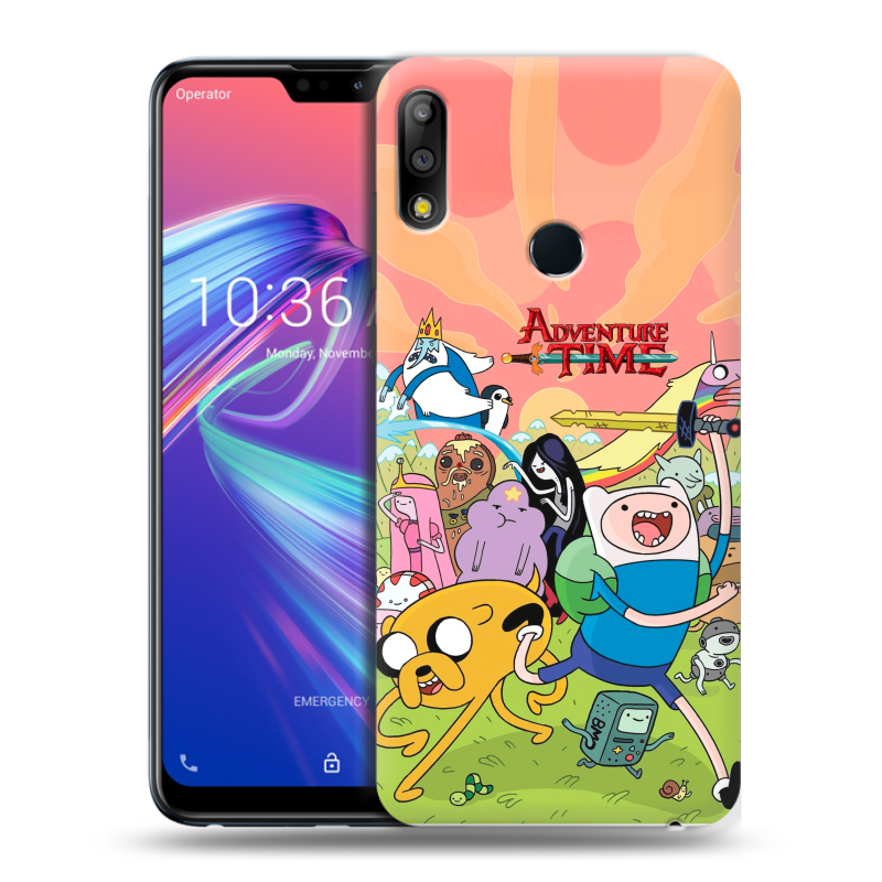 Пластиковый чехол на ASUS ZenFone Max Pro M2 с принтом Adventure time Время приключений Пластиковый чехол на ASUS ZenFone Max Pro M2 с принтом Adventure time Время приключений