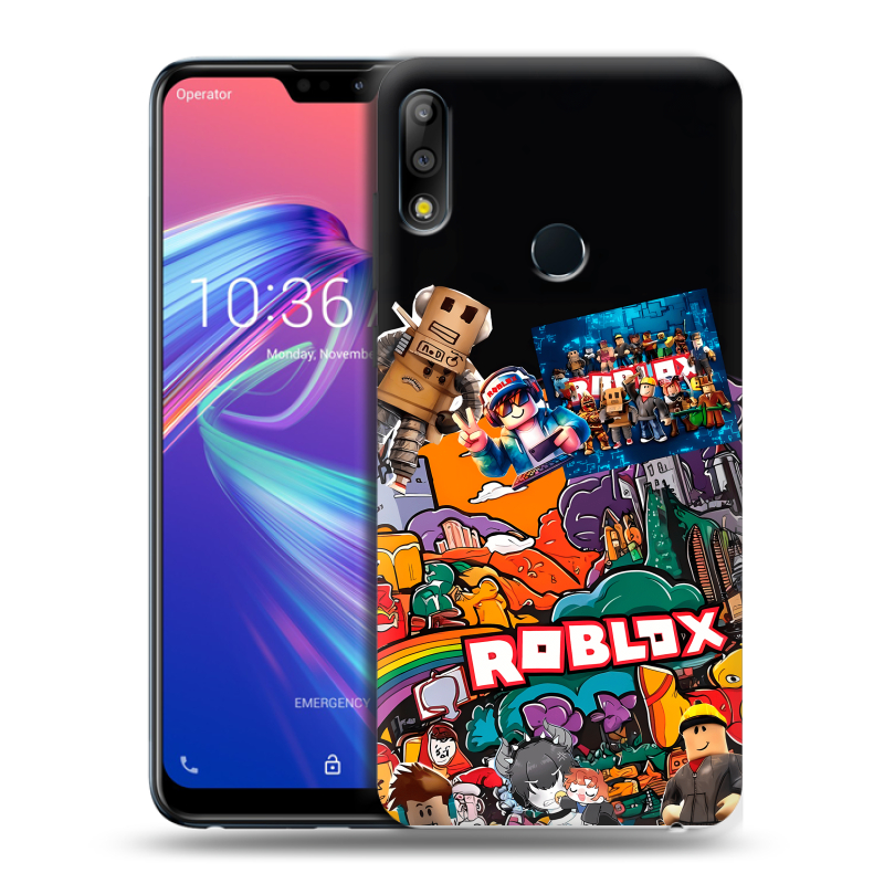 Силиконовый чехол на ASUS ZenFone Max Pro M2 с принтом Roblox Роблокс Силиконовый чехол на ASUS ZenFone Max Pro M2 с принтом Roblox Роблокс