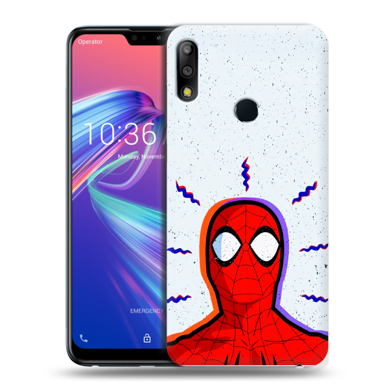 Пластиковый чехол на ASUS ZenFone Max Pro M2 с принтом Spiderman Человек паук Пластиковый чехол на ASUS ZenFone Max Pro M2 с принтом Spiderman Человек паук