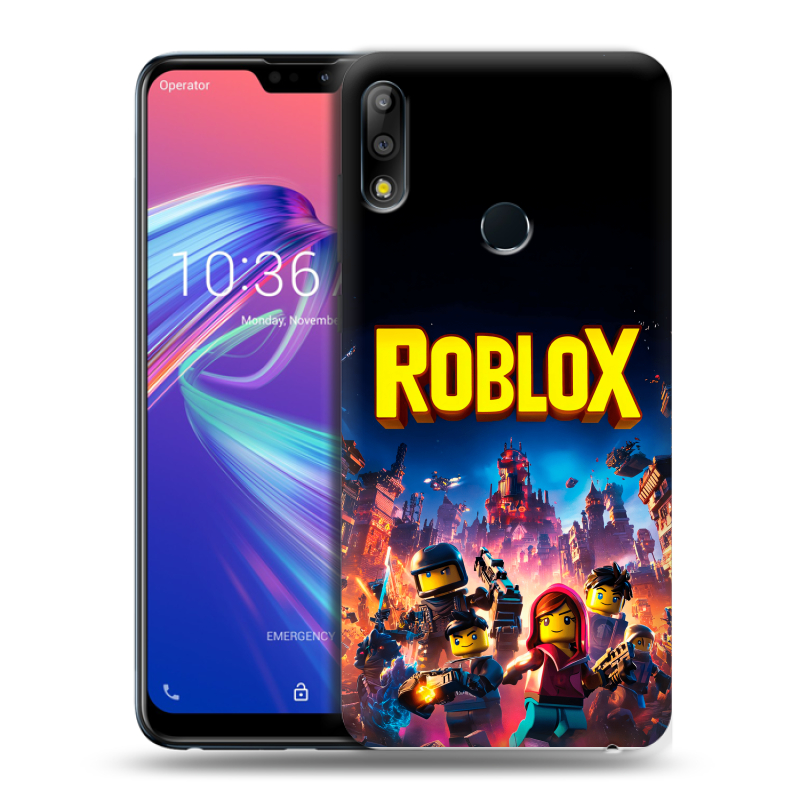 Пластиковый чехол на ASUS ZenFone Max Pro M2 с принтом Roblox Роблокс Пластиковый чехол на ASUS ZenFone Max Pro M2 с принтом Roblox Роблокс