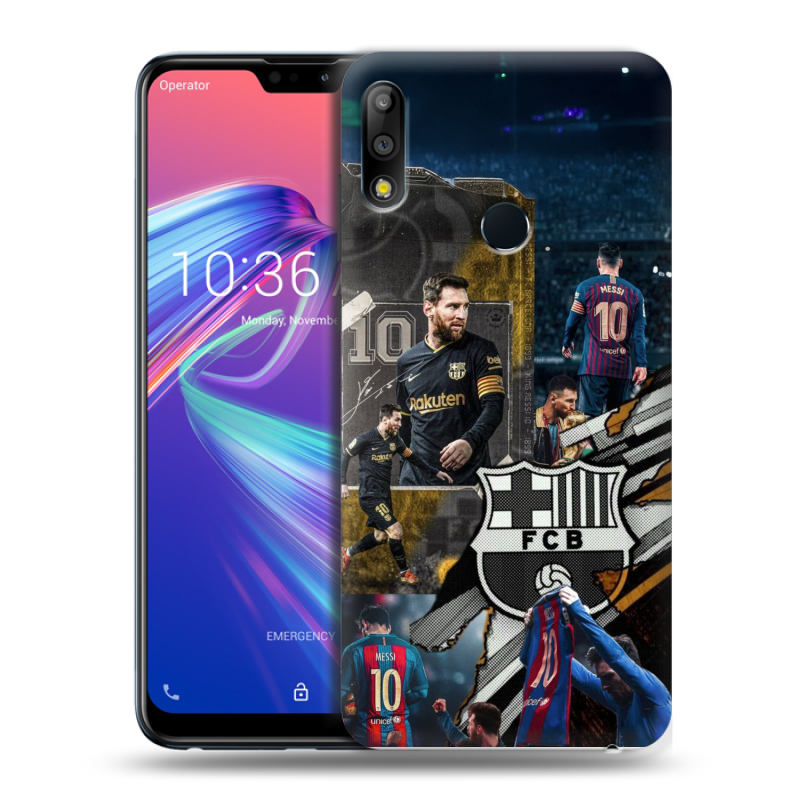 Силиконовый чехол на ASUS ZenFone Max Pro M2 с принтом Messi Barcelona Силиконовый чехол на ASUS ZenFone Max Pro M2 с принтом Messi Barcelona