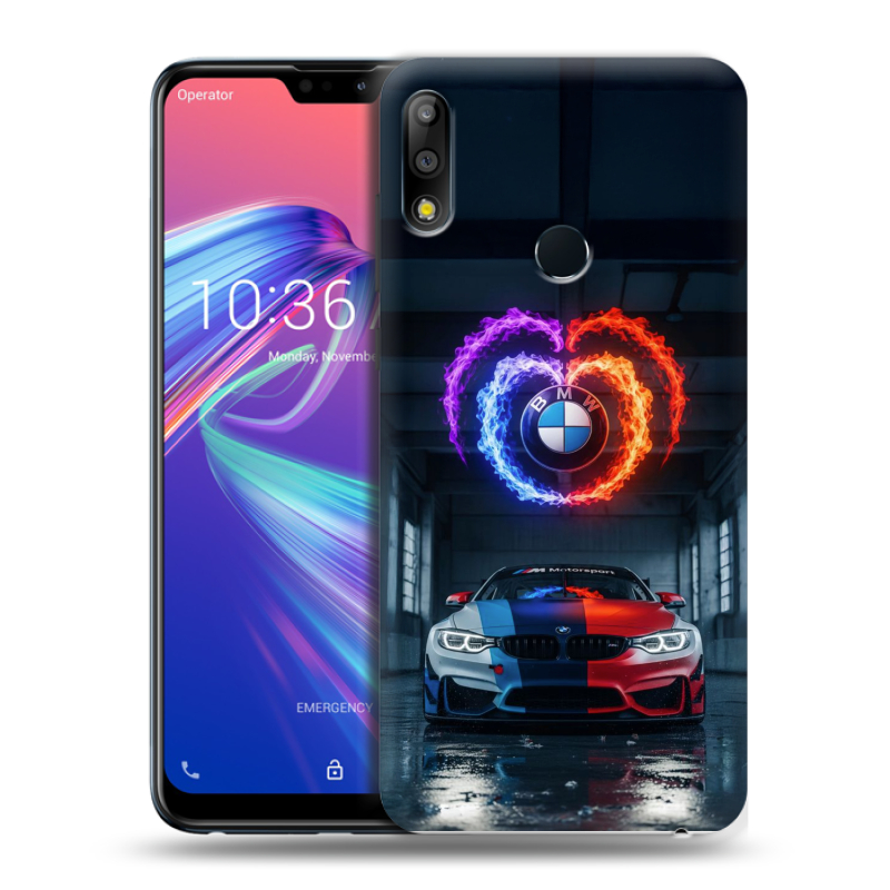 Силиконовый чехол на ASUS ZenFone Max Pro M2 с принтом BMW БМВ Силиконовый чехол на ASUS ZenFone Max Pro M2 с принтом BMW БМВ