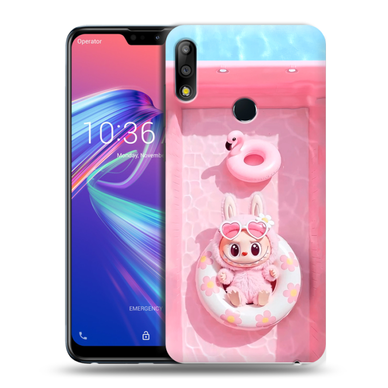 Силиконовый чехол на ASUS ZenFone Max Pro M2 с принтом Labubu Лабубу Силиконовый чехол на ASUS ZenFone Max Pro M2 с принтом Labubu Лабубу