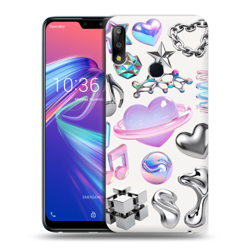 Пластиковый чехол на ASUS ZenFone Max Pro M2 с принтом Y2K Пластиковый чехол на ASUS ZenFone Max Pro M2 с принтом Y2K