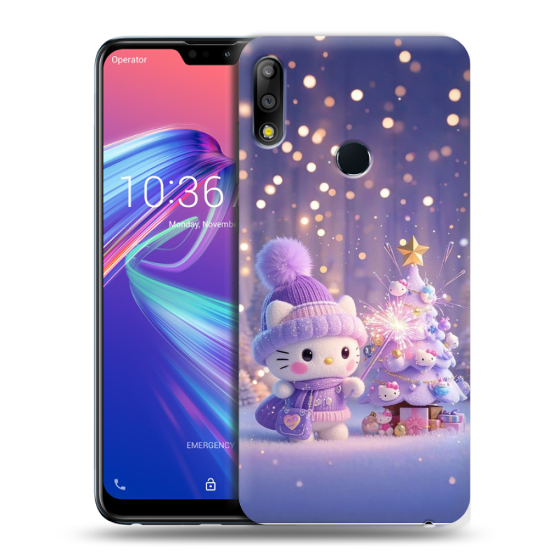Пластиковый чехол на ASUS ZenFone Max Pro M2 с принтом Новый год Пластиковый чехол на ASUS ZenFone Max Pro M2 с принтом Новый год