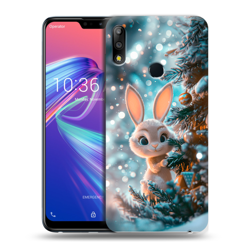Пластиковый чехол на ASUS ZenFone Max Pro M2 с принтом Новый год Пластиковый чехол на ASUS ZenFone Max Pro M2 с принтом Новый год