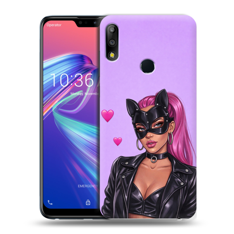 Силиконовый чехол на ASUS ZenFone Max Pro M2 с принтом женский Силиконовый чехол на ASUS ZenFone Max Pro M2 с принтом женский