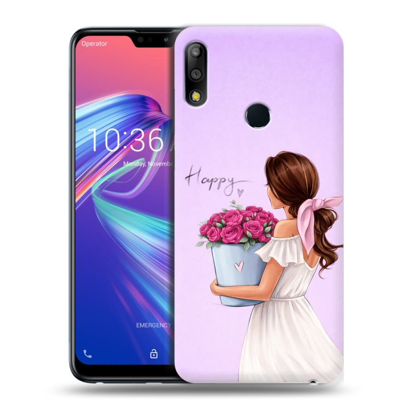 Силиконовый чехол на ASUS ZenFone Max Pro M2 с принтом женский Силиконовый чехол на ASUS ZenFone Max Pro M2 с принтом женский