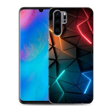 Силиконовый чехол на Huawei P30 Pro с принтом Абстракция неон Силиконовый чехол на Huawei P30 Pro с принтом Абстракция неон
