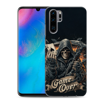 Силиконовый чехол на Huawei P30 Pro с принтом Скелет карты Силиконовый чехол на Huawei P30 Pro с принтом Скелет карты