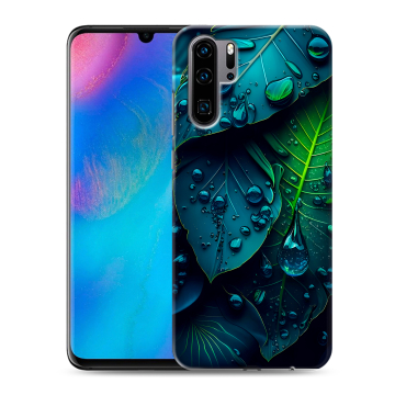 Силиконовый чехол на Huawei P30 Pro с принтом Листья Силиконовый чехол на Huawei P30 Pro с принтом Листья