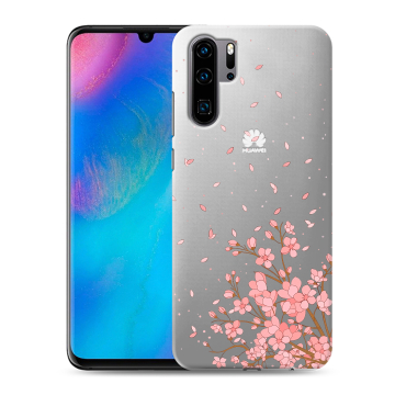 Силиконовый чехол на Huawei P30 Pro с принтом Ветка сакуры