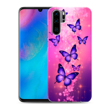 Силиконовый чехол на Huawei P30 Pro с принтом Бабочки Силиконовый чехол на Huawei P30 Pro с принтом Бабочки