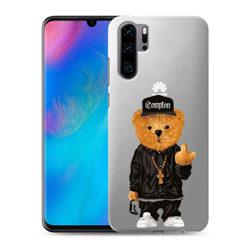 Силиконовый чехол на Huawei P30 Pro с принтом Мишка