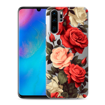 Силиконовый чехол на Huawei P30 Pro с принтом Розы