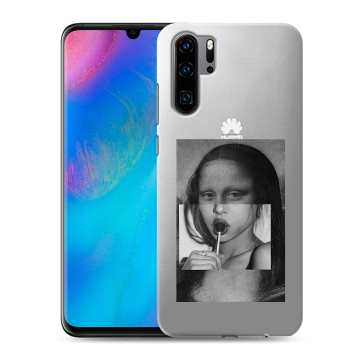Силиконовый чехол на Huawei P30 Pro с принтом Мона Лиза