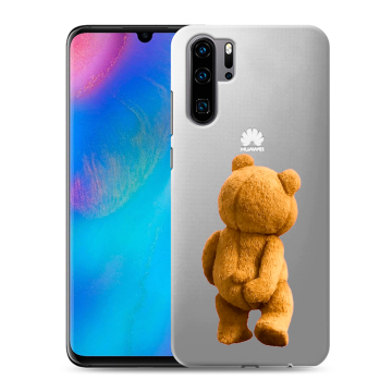 Силиконовый чехол на Huawei P30 Pro с принтом Медведь Силиконовый чехол на Huawei P30 Pro с принтом Медведь
