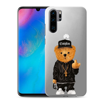 Силиконовый чехол на Huawei P30 Pro с принтом Плюшевый медведь