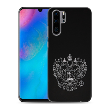 Силиконовый чехол на Huawei P30 Pro с принтом Герб России