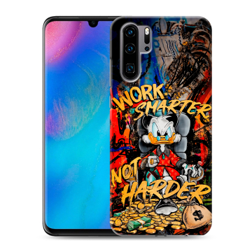 Силиконовый чехол на Huawei P30 Pro с принтом Дональд Дак Деньги