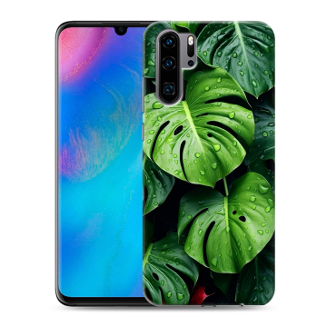 Силиконовый чехол на Huawei P30 Pro с принтом Листья Силиконовый чехол на Huawei P30 Pro с принтом Листья