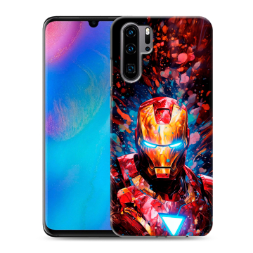 Силиконовый чехол на Huawei P30 Pro с принтом Железный человек Ironman