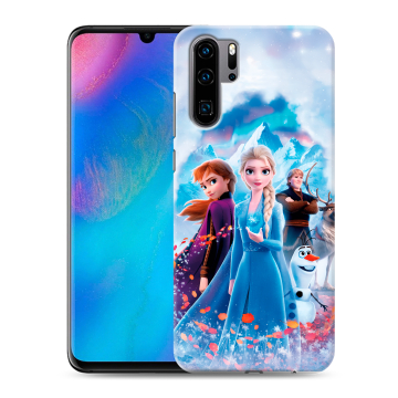 Силиконовый чехол на Huawei P30 Pro с принтом Холодное сердце Frozen