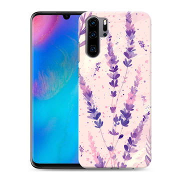 Силиконовый чехол на Huawei P30 Pro с принтом цветы лаванда Силиконовый чехол на Huawei P30 Pro с принтом цветы лаванда