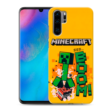 Силиконовый чехол на Huawei P30 Pro с принтом Майнкрафт Minecraft