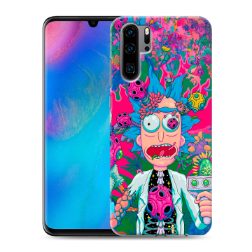 Силиконовый чехол на Huawei P30 Pro с принтом Рик и Морти Rick Morty