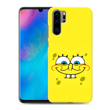 Силиконовый чехол на Huawei P30 Pro с принтом спанчбоб спанч боб