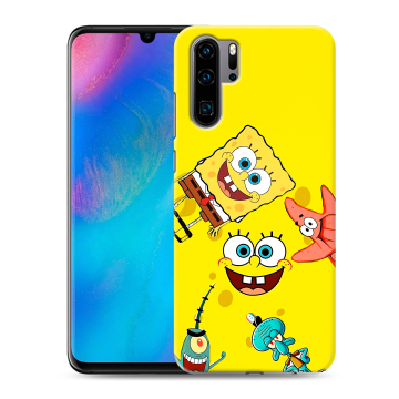 Силиконовый чехол на Huawei P30 Pro с принтом Спанч боб Спанчбоб Силиконовый чехол на Huawei P30 Pro с принтом Спанч боб Спанчбоб