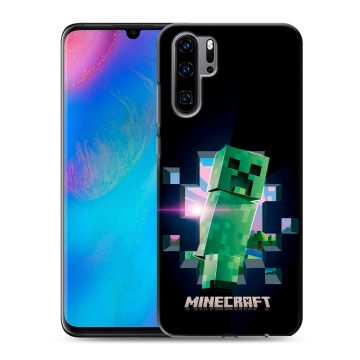 Силиконовый чехол на Huawei P30 Pro с принтом Майнкрафт Minecraft