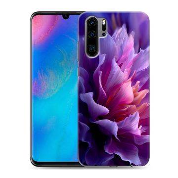Силиконовый чехол на Huawei P30 Pro с принтом женский цветы