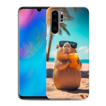 Силиконовый чехол на Huawei P30 Pro с принтом Капибара