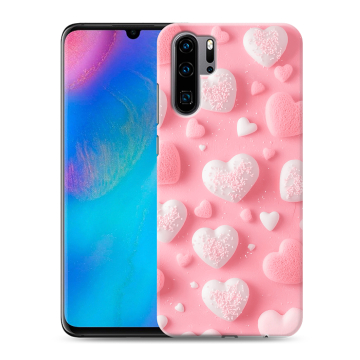 Силиконовый чехол на Huawei P30 Pro с принтом Сердечки