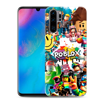 Силиконовый чехол на Huawei P30 Pro с принтом Roblox Роблокс