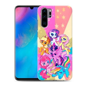 Силиконовый чехол на Huawei P30 Pro с принтом My little pony Дружба чудо